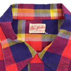 1950's NEW YORKER VIBRANT COLOR PLAID SHIRT ...