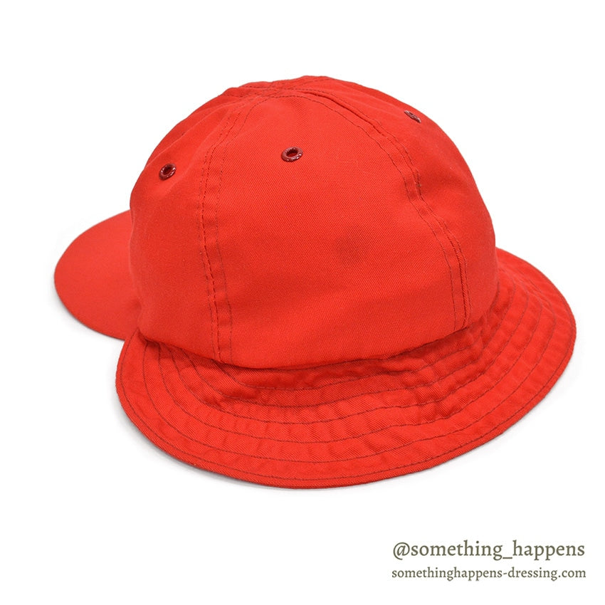 1980's COLUMBIA WIDE BILL CAP WITH SUN VISOR / RED...