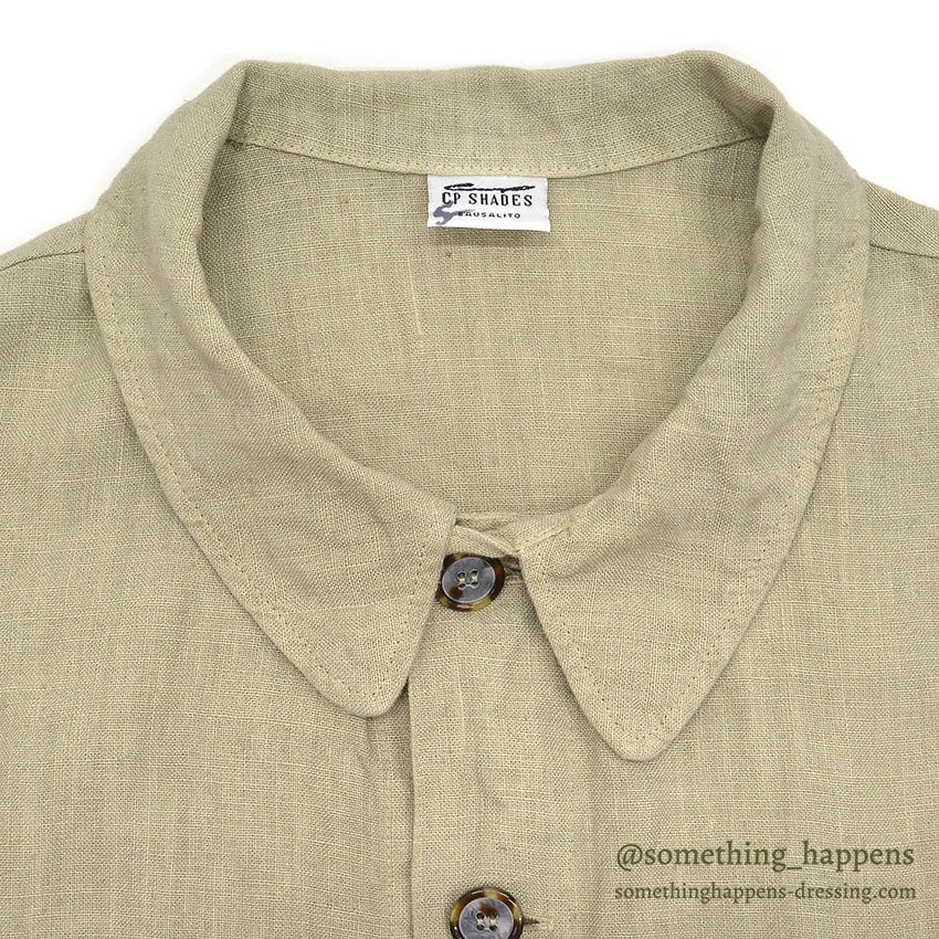 CP SHADES LINEN WORK JACKET / TAN ... L
