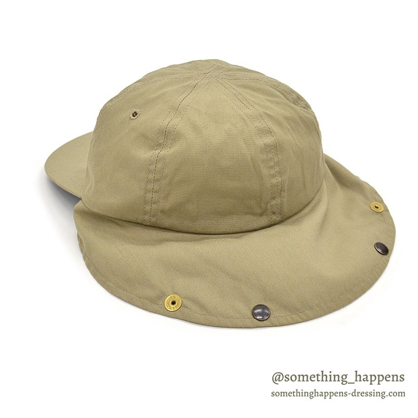 ~1990's ORVIS WIDE BILL FISHING CAP / NECK FLAP ... L