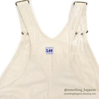 1950's Lee DOUBLE-KNEE OVERALL OFF WHITE / WITH APRON ... W42/L31