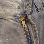1960's UNKNOWN BLACK FADED FRISCO PANTS ... W32/L27