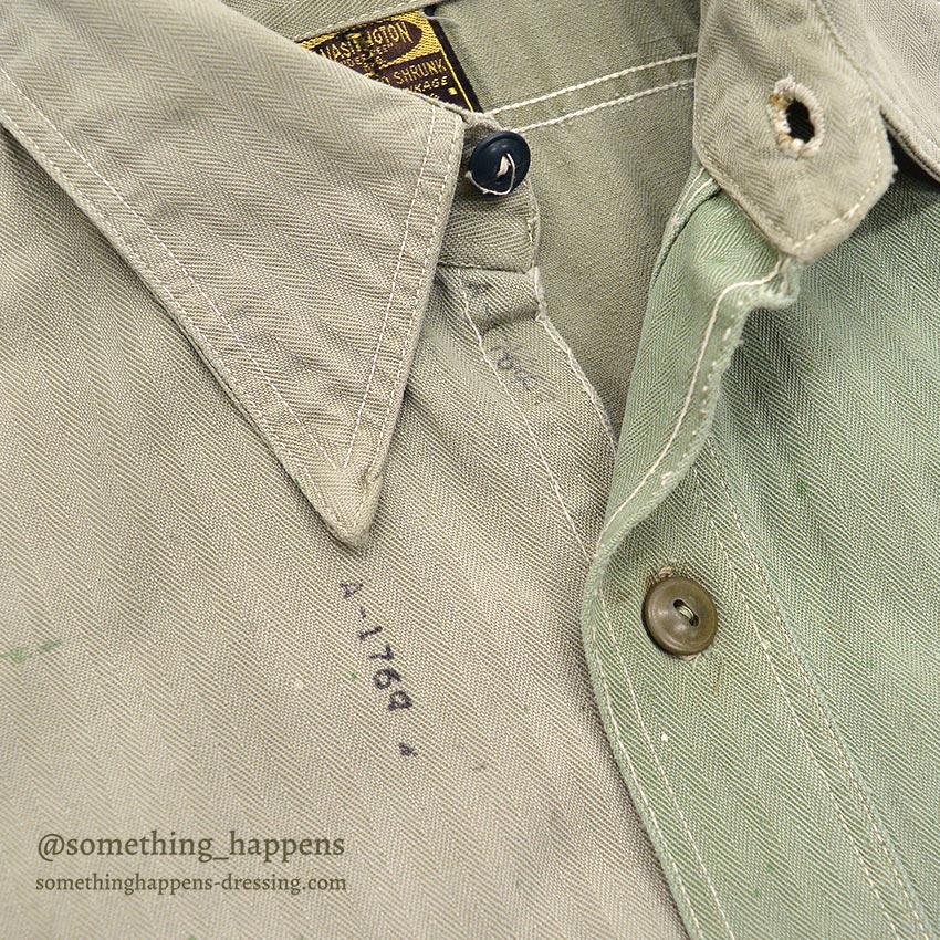 1940's WASHINGTON DEE CEE TWO-TONE HBT SHIRT / EXTREMELY RARE ...