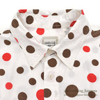 1990's SAHARA CLUB POLKA DOTS S/S SHIRT ... M