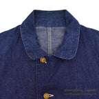 1950's~ BLUE GEM DENIM COVERALL / DARK AND EXCELLENT...