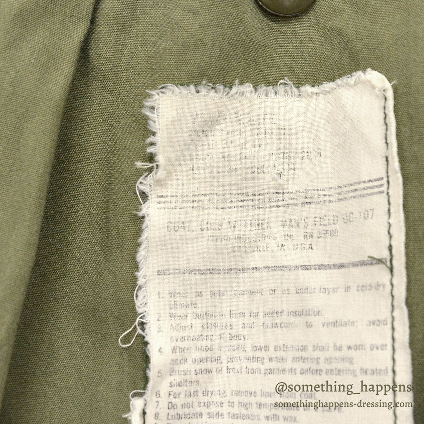 1980's~ M-65 FIELD JACKET ALPHA INDUSTRIES INC. / CRAZY PATTERN... MR