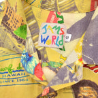 ~1990's JAMS WORLD POP ART RAYON ALOHA SHIRT...S