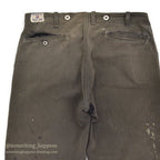 1940's CAN'T BUST'EM WW2 BLACK FRISCO PANTS / CROPPED ... W32