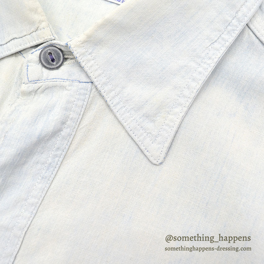 1960's SEARS CHAMBRAY SHIRT / SUPER FADED ...