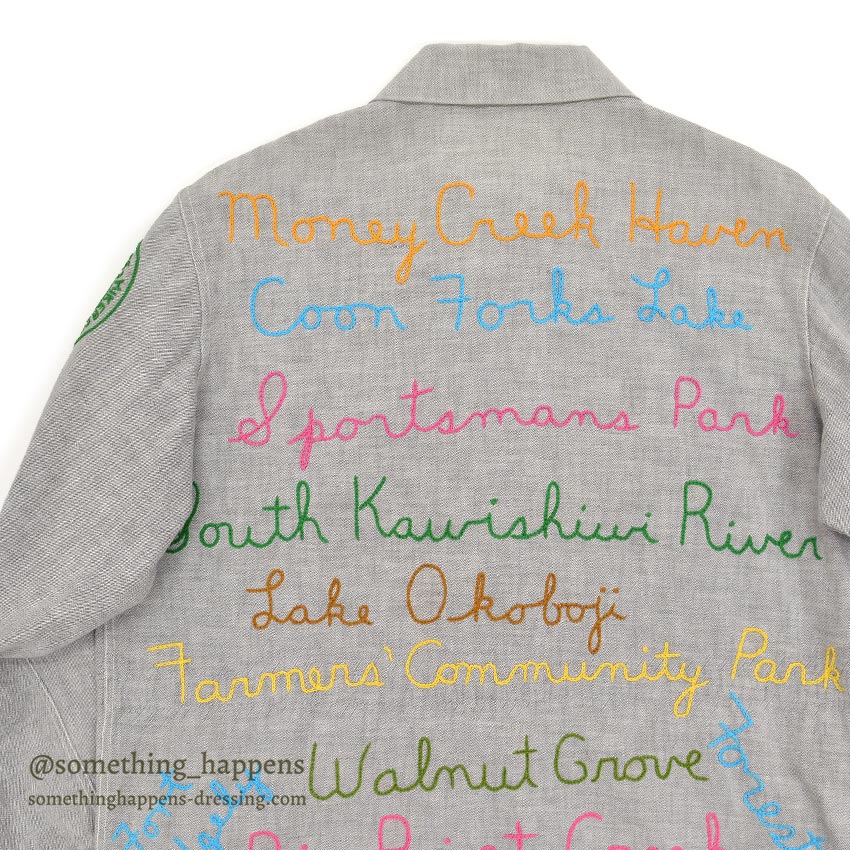 1950's~ CAMPERS TRAIL FULLY EMBROIDERED MEMORIAL JACKET / EXTREMELY RARE...