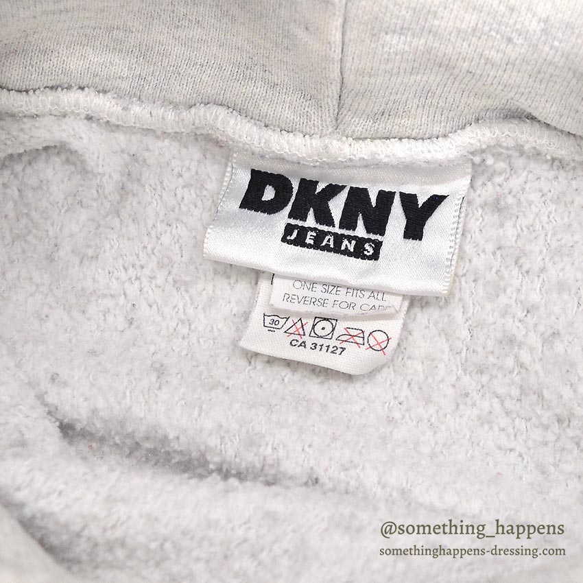 1990's DKNY JEANS TYPE REVERSE WEAVE SWEAT PARKA ...