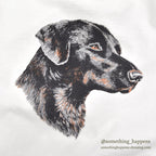 1990's BLACK LABRADOR RETRIEVER PRINT T-SHIRT...