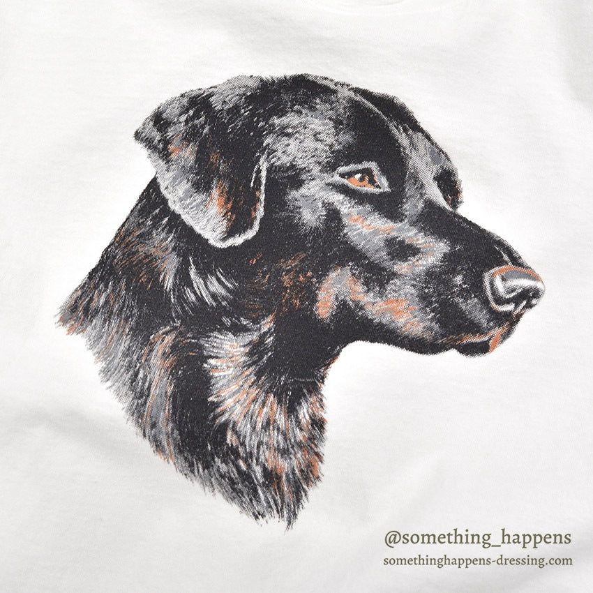1990's BLACK LABRADOR RETRIEVER PRINT T-SHIRT...