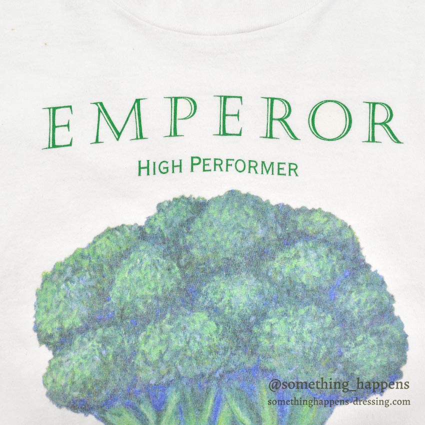 1990's HANES BROCCOLI EMPEROR HIGH PERFORMER PRINT T-SHIRT ... L