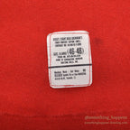 1990's USNAVY JERSEY, FLIGHT DECK CREWMAN'S RED / TIGER STENCIL ... XL