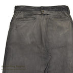 1930's BLACK FRISCO PANTS BACKLE BACK / HEAVY COTTON... W31/L29