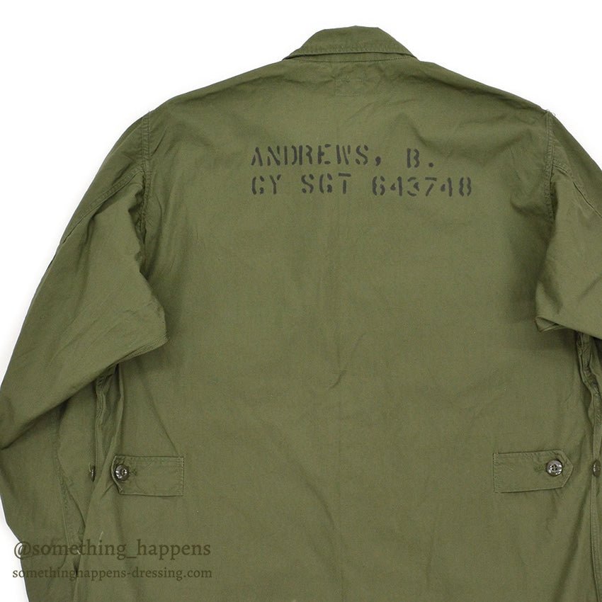1960's USARMY JUNGLE FATIGUE JACKET 2nd / STENCILED BACK... LR