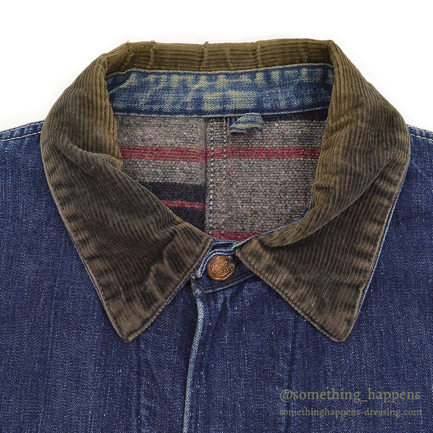 1960's NATIONAL MASTER DENIM COVERALL / BLANKET LINED...