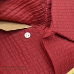 1950's DEADSTOCK GUYMONT DARK RED NYLON SHIRT ... L