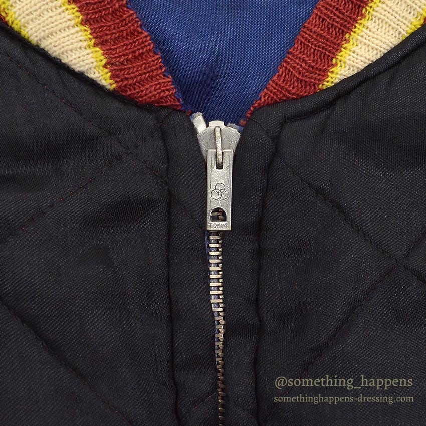 1950s JAPAN SOUVENIR JACKET (Sukajan) - Tiger Face, Mount Fuji, Eagle, Mitsuwa Zipper...