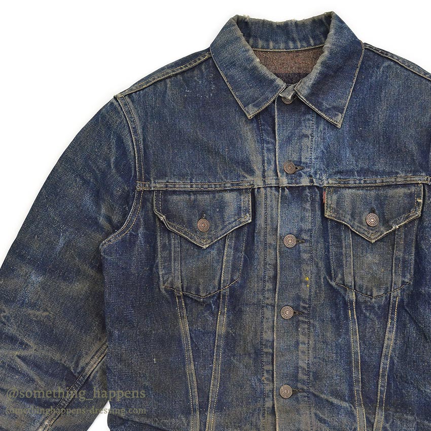 1960's LEVI'S 558 DENIM VEST / CHOPPED SLEEVE... 42