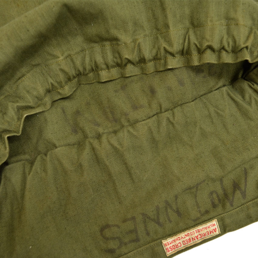 〜40's AMERICAN RED CROSS WW2 HBT エプロンバッグ...