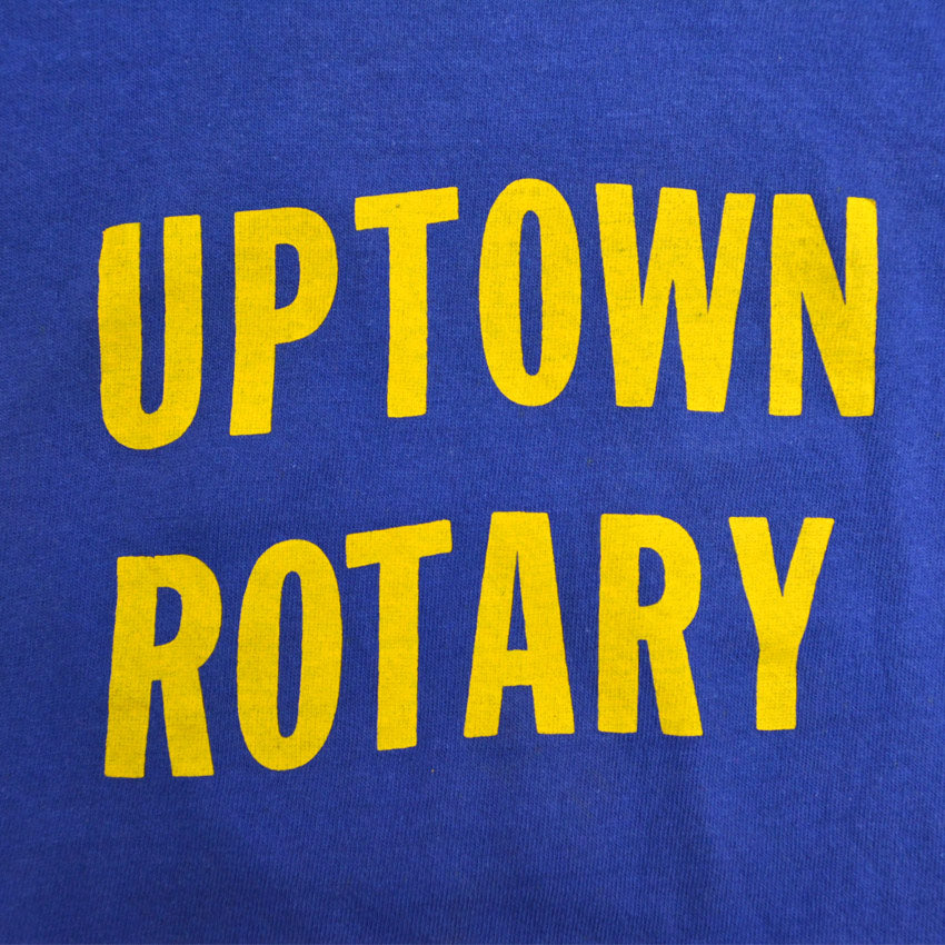 70's Russell Gold Tag 'UPTOWN ROTARY' T-shirt... XL