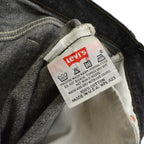 90's デッドストック Levi's 501 ブラックデニム ... W30×L32