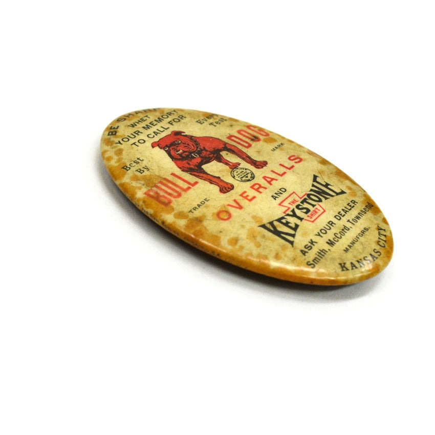 ~1940's BULLDOG OVERALLS Advertising Knife Sharpener...