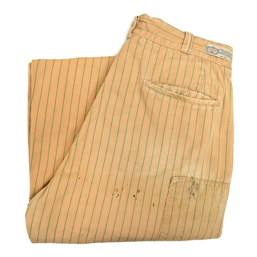 60's 'REVERSIDE MASTERBILT' Coca-Cola HBT Work Pants... 