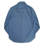 Polo by Ralph Lauren 'Indigo Calico' Chin Strap Gusseted Shirt... M