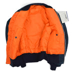 90's Deadstock Alpha MA-1 Flight Jacket Navy ... SMALL