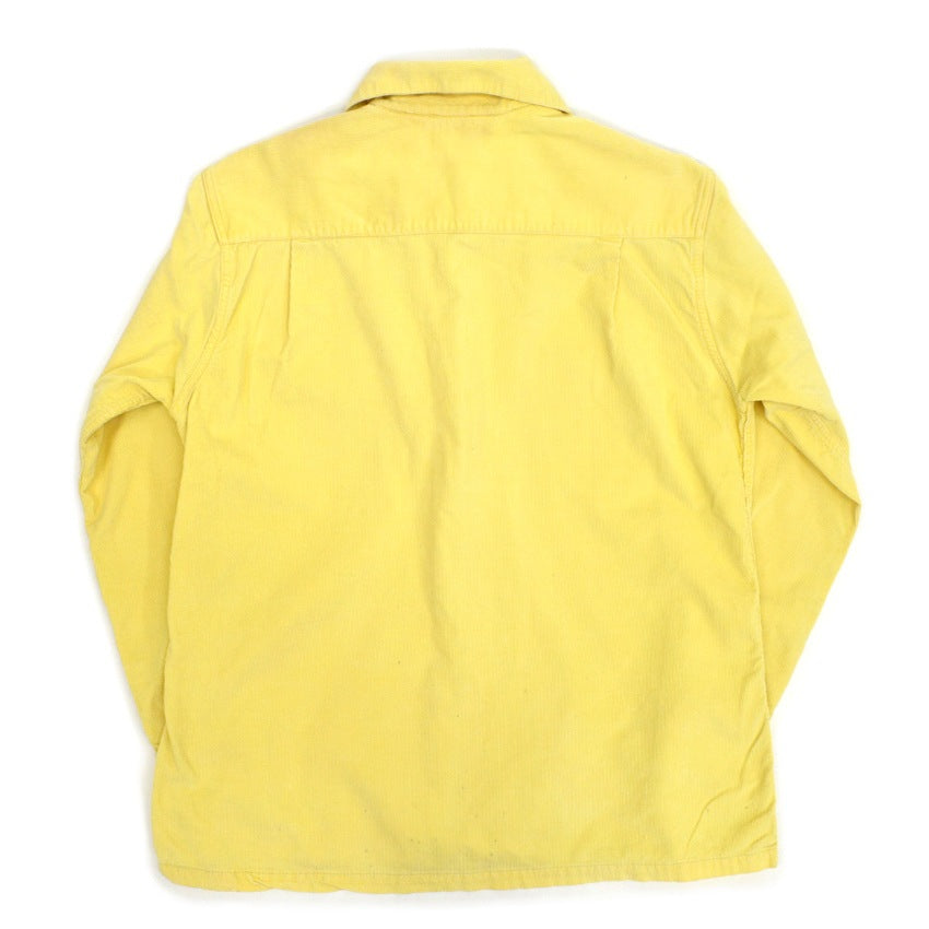 50's Arrow Lemon Yellow Corduroy Box Shirt ... ML