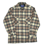 70's Deadstock PENDLETONPlaid Wool Shits  ... M