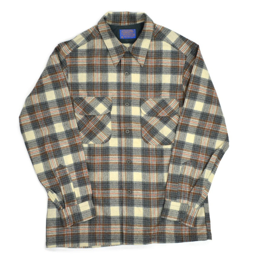 70's Deadstock PENDLETONPlaid Wool Shits  ... M