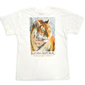 80's Deadstock BANANA REPUBLIC Old Banana Republic Animal Print Pocket T-Shirt... S