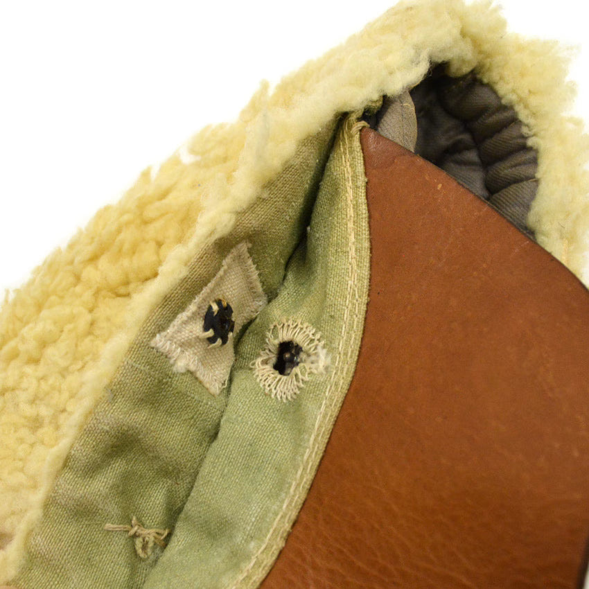 1910's Swedish Military WW1 Winter Hat Sheepskin...