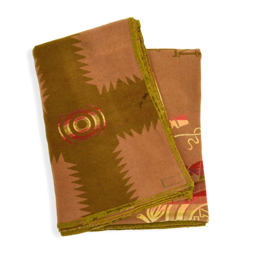 c.1920's~ PENDLETON 'ATLANTIC INDIANS' WOOL BLANKET... 152cm×191cm