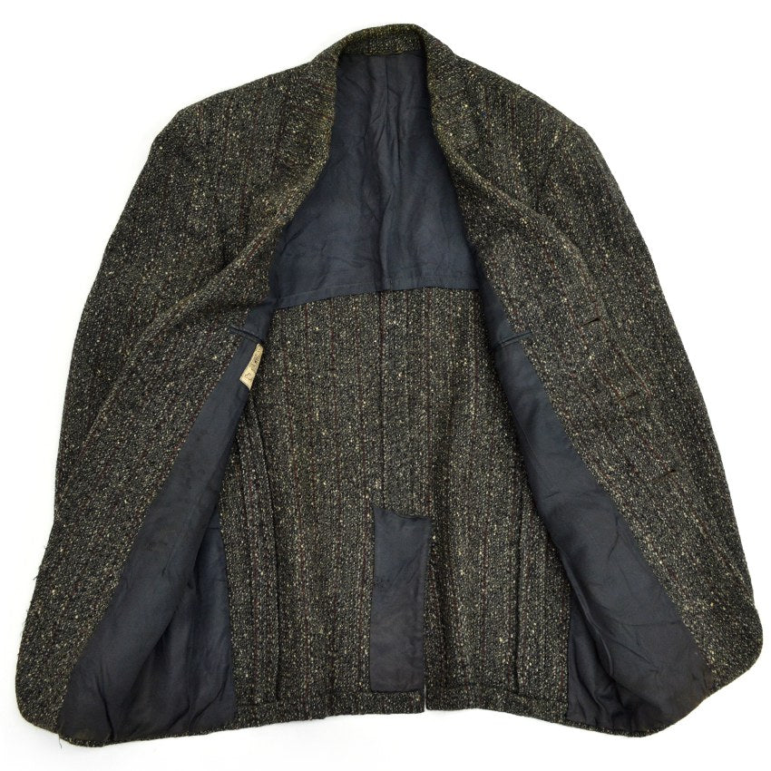 1950s University Town Salt and Pepper Wool Tailored Jacket...