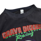 90's GRAVE DIGGER Monster Truck Hot Rod Long-Sleeve T-Shirt... XL