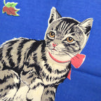 50s-style cat-themed kids' handkerchiefs, set of 3...