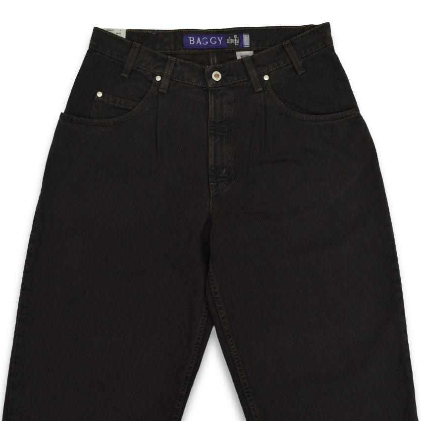 90's Deadstock Levi's silver Tab 'BAGGY' Black Denim Pants... 34×30