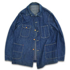 ~60's INDIGO 4POKETS DENIM COVERALL... 42