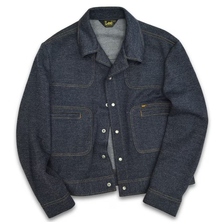 70's Lee jersey material trucker style jacket... LR