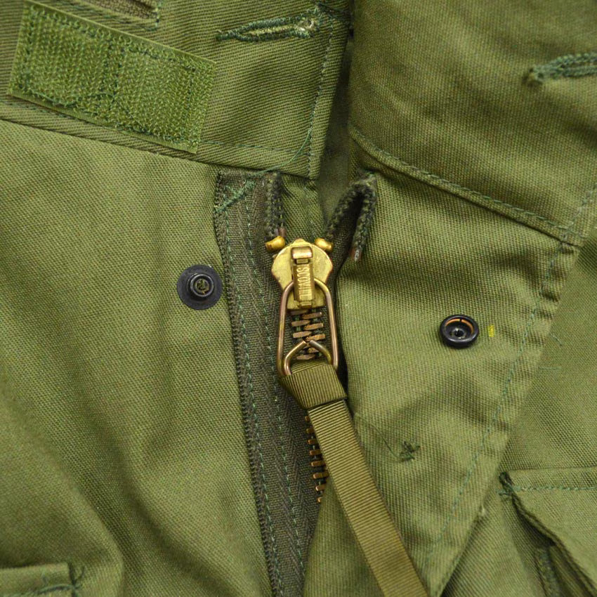 80's Deadstock USARMY M-65 OD 3rd Brass Zipper ... SR