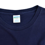 90's~ CHEETAH NAVY ONE POKET T-SHIRT... L
