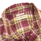 80's- BANANA REPUBLIC Irish Linen Check Shirt...
