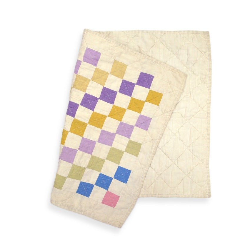 Old Handmade Patchwork Quilt Multi Color ... 59cm×40.5cm