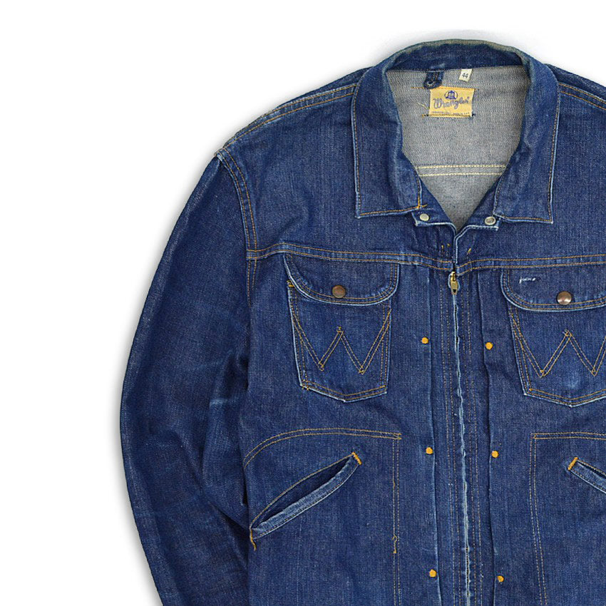 60's Wrangler 24MJZ Denim Jacket Dark... 44