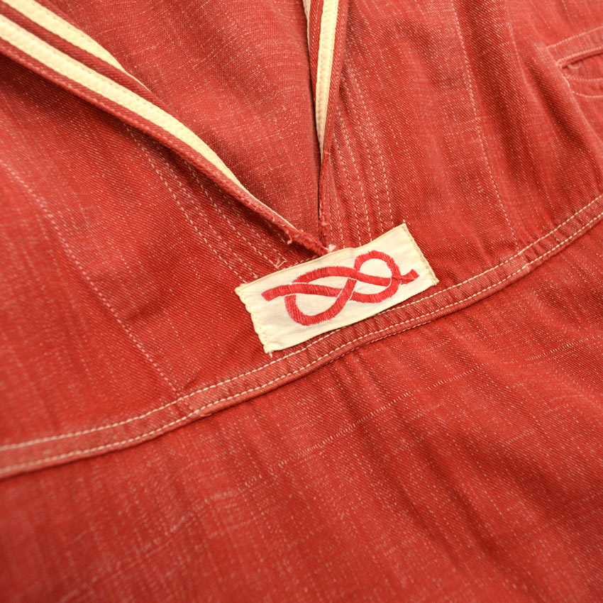20's Nayvee MIDDIWEAR Red Chambray Sailor Jacket...